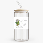 Банка с бамбуковой крышкой