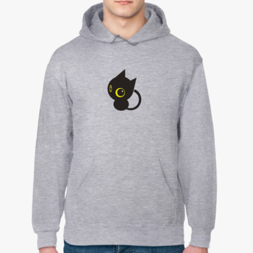 Толстовка худи с принтом Котик