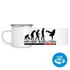 Кружка металлическая белая (круговая запечатка)