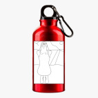 Металлическая бутылка 400 мл UV-DTF