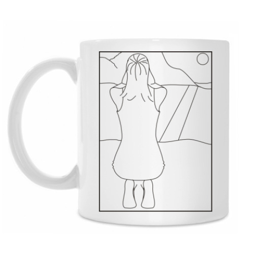 Кружка с принтом 'На коленях'