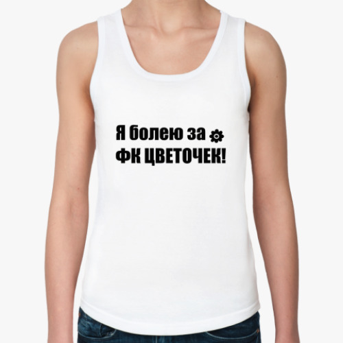 Женская майка с принтом цветочек