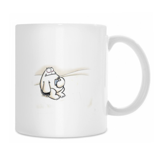 Кружка с принтом Йети - печеньки!