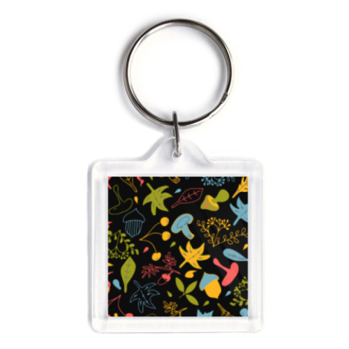 Брелок с принтом Осенний фон