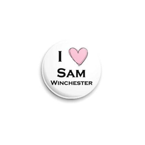 Значок 25мм с принтом sam winchester
