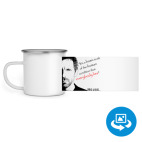 Кружка металлическая белая (круговая запечатка)