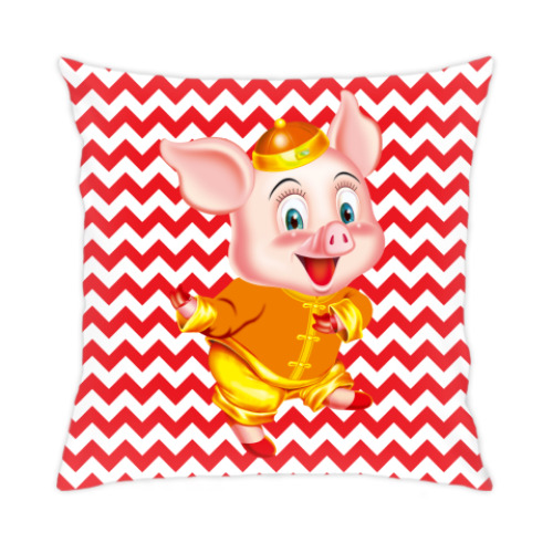 Подушка с принтом Символ Года