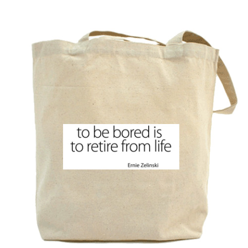 Сумка шоппер с принтом Уволились? Поздравляем!