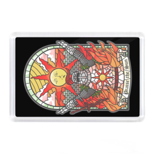 Магнит с принтом Dark Souls Praise the sun