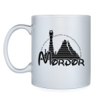 Кружка серебристая Mordor