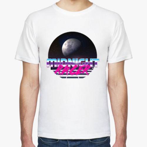 Футболка с принтом Retrowave. Midnight Racer