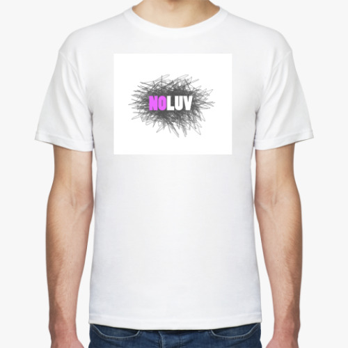 Футболка с принтом NOLUV