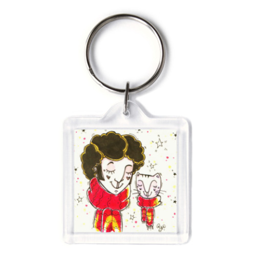 Брелок с принтом Пушкин