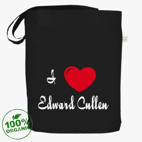 Сумка шоппер с принтом  I love Edward