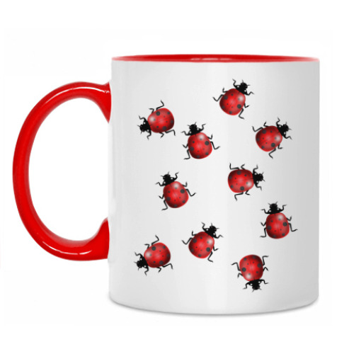 Кружка с принтом LadyBird
