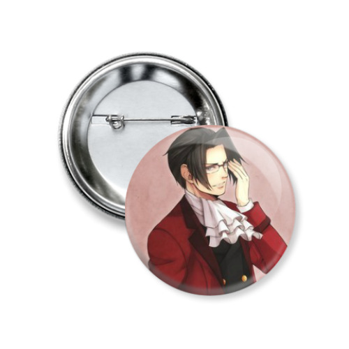 Значок 37мм с принтом Miles Edgeworth