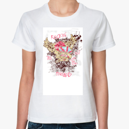 Классическая футболка с принтом Old England