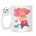 Кружка с футбольным мячиком