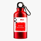 Металлическая бутылка 400 мл UV-DTF