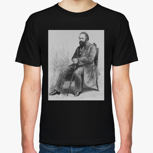Футболка с принтом Михаил Бакунин / Mikhail Bakunin