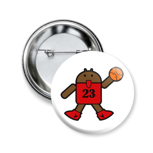 Значок 50мм с принтом Jordan Android