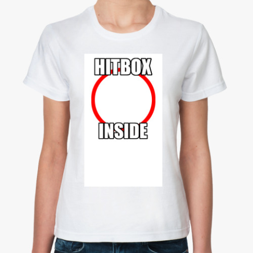 Классическая футболка с принтом Hitbox