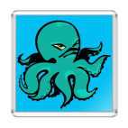 Магнит 6.5 x 6.5 см octopus