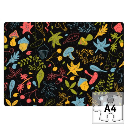 Пазл с принтом Осенний фон