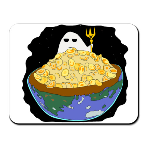 Коврик для мыши с принтом Коврик Ешь или будь съеден