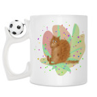 Кружка с футбольным мячиком