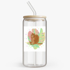 Банка с бамбуковой крышкой