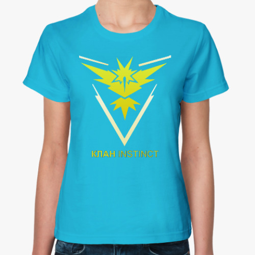 Женская футболка с принтом Pokemon Team Клан INSTINCT