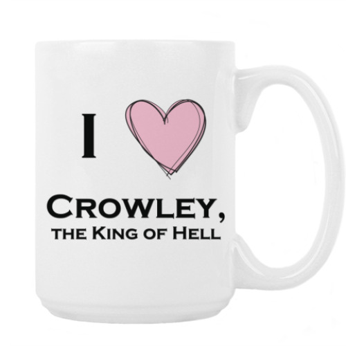Кружка с принтом I love Crowley