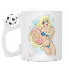 Кружка с футбольным мячиком