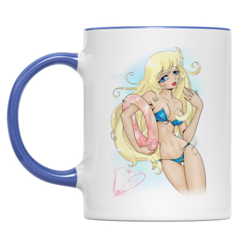 Кружка с принтом Купальник