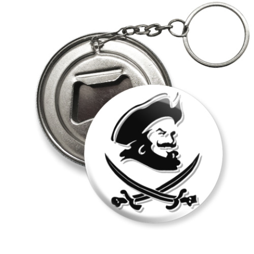 Брелок-открывашка с принтом Пират