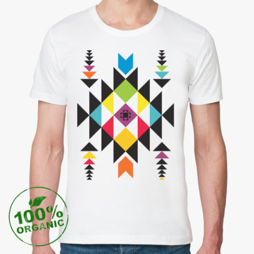 Футболка из органик-хлопка с принтом Indian