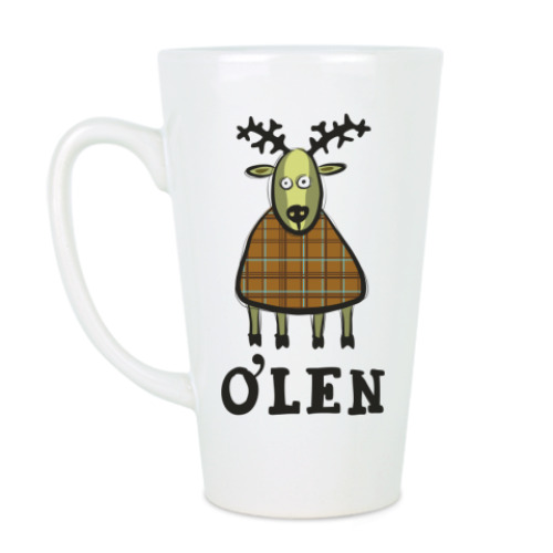 Чашка Латте с принтом 'О'Лень'