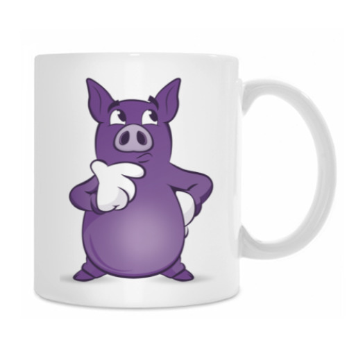Кружка с принтом Pig