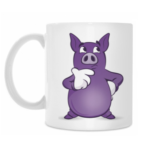 Кружка с принтом Pig