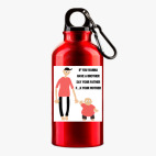 Металлическая бутылка 400 мл UV-DTF