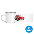 Кружка металлическая белая (круговая запечатка)