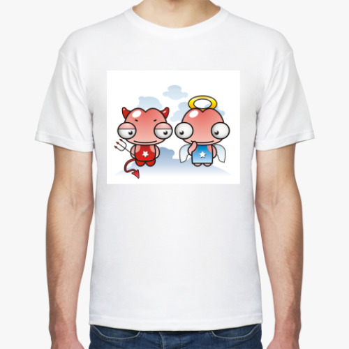 Футболка с принтом ANGEL PENIS