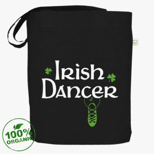 Сумка шоппер с принтом Irish dancer