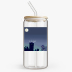 Банка с бамбуковой крышкой