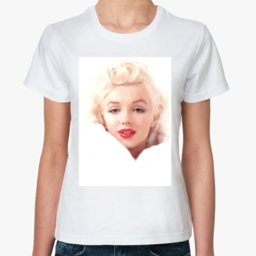 Классическая футболка с принтом Marilyn Monroe