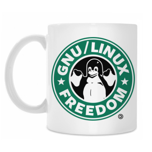 Кружка с принтом GNU Linux Freedom