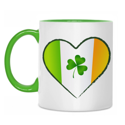 Кружка с принтом 'I love Ireland'