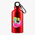 Металлическая бутылка 400 мл UV-DTF