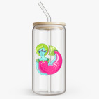 Банка с бамбуковой крышкой